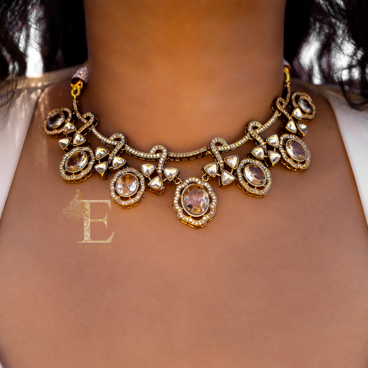 Ziya Necklace Set Ruby