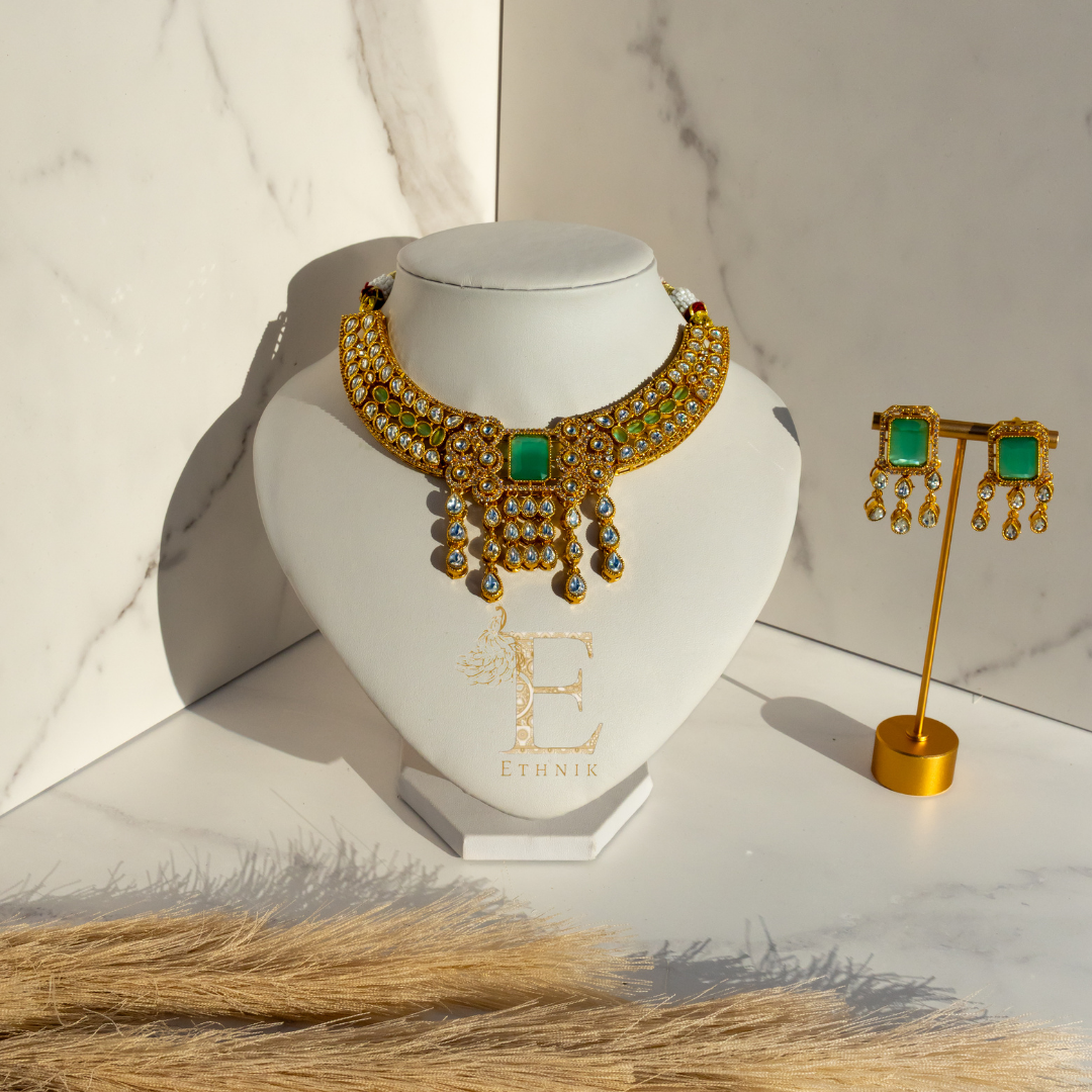 Ira Mint Necklace Set