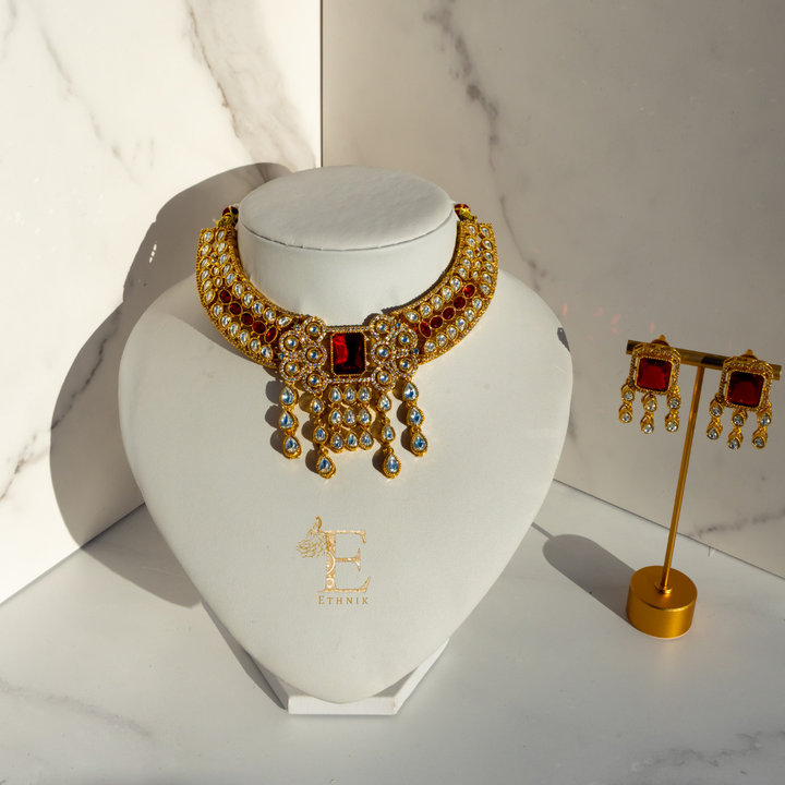 Ira Ruby Necklace Set
