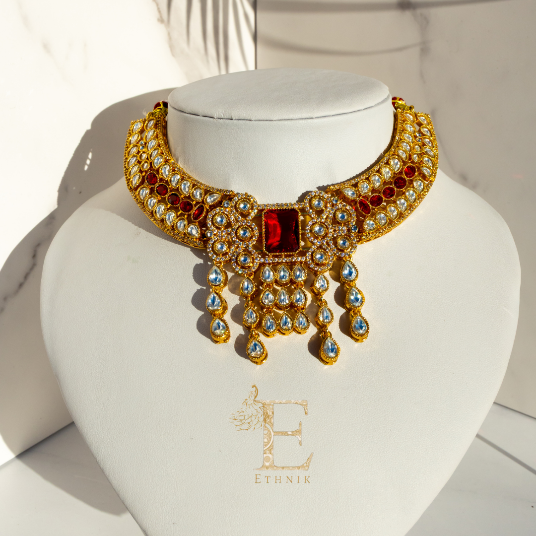 Ira Ruby Necklace Set