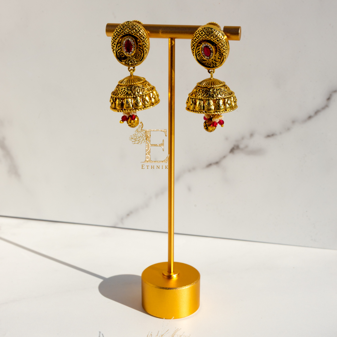 Mandira Necklace Set Red