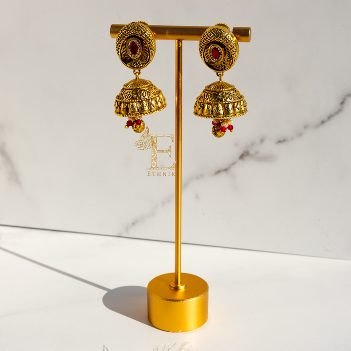 Mandira Necklace Set Red