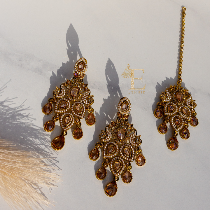 Mayura Necklace Set Gold