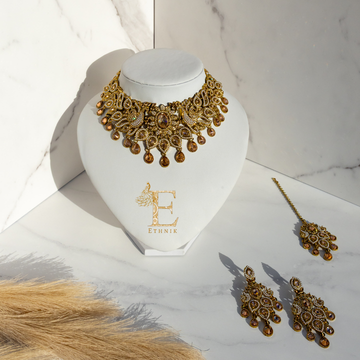 Mayura Necklace Set Gold