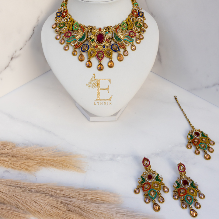 Mayura Necklace Set Multi