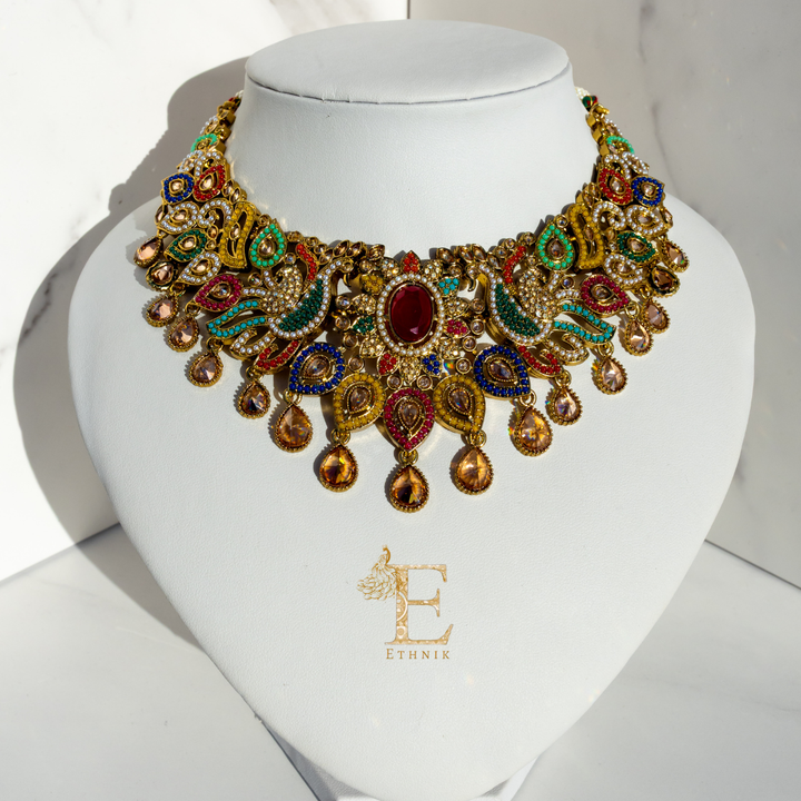 Mayura Necklace Set Multi