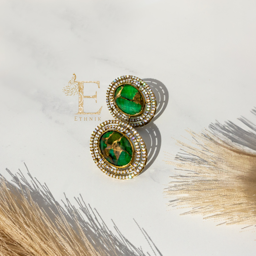 Navya Necklace Set Emerald